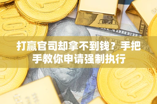 武汉打赢官司却拿不到钱？手把手教你申请强制执行