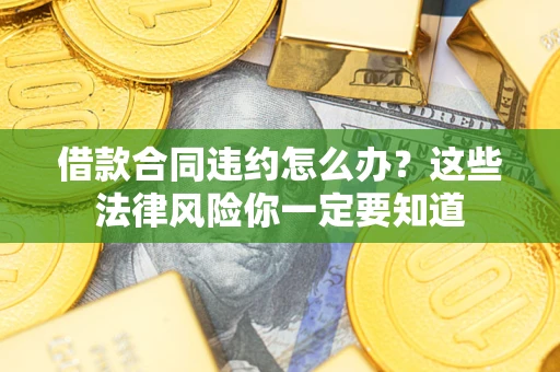 武汉借款合同违约怎么办？这些法律风险你一定要知道