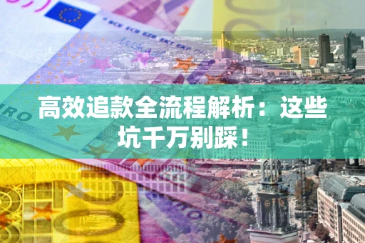 武汉高效追款全流程解析：这些坑千万别踩！