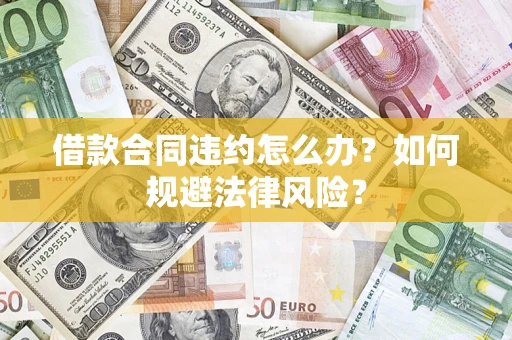 武汉借款合同违约怎么办？如何规避法律风险？