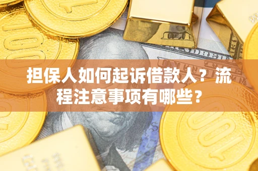 武汉担保人如何起诉借款人？流程注意事项有哪些？